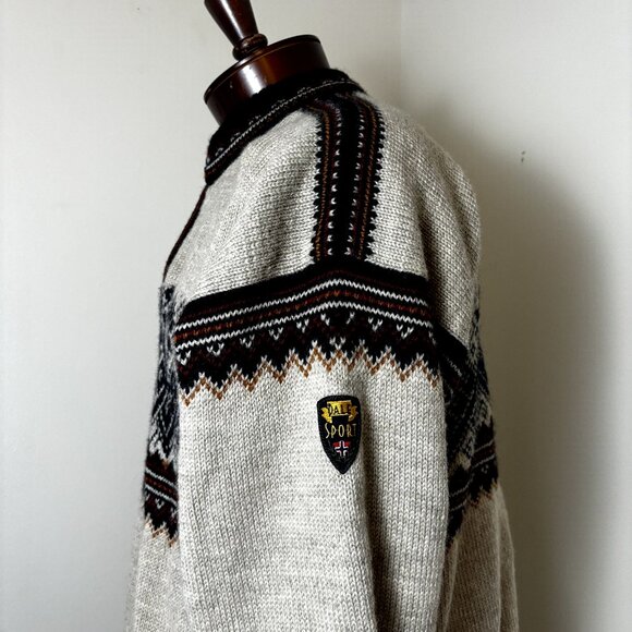 Dale of Norway Sweater USA Olympic Games Quarter Zip Henley Norwegian Wool NWOT - Picture 2 of 15